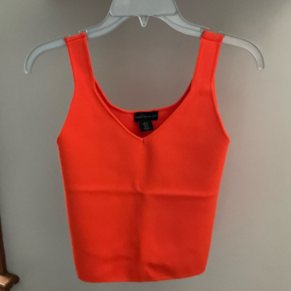 House of Harlow 1960 Vivid Orange Tank Top